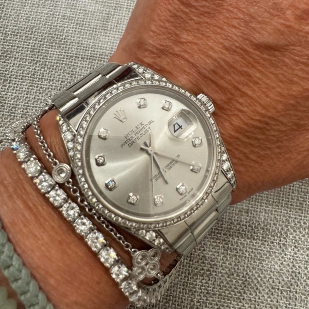 Rolex Silver Oyster Perpetual Datejust